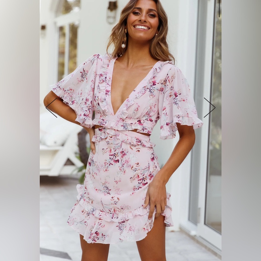 Hello Molly - Lanterns of Love Dress Pink - XS